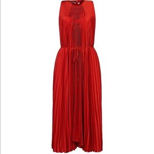 Vince sleeveless pleated midi dress